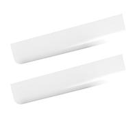 GPDNBIEU, Concealed Handles Wardrobe Kitchen Cupboard Finger Edge Pull White 2 Pieces(Hole Distance 416mm)