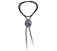GPDNBIEU, Cowboy Necklace,Flying Eagle Turquoise Jade Tiger-eye Bola Bolo Tie Wedding(Jade)