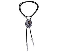 GPDNBIEU, Cowboy Necklace,Flying Eagle Turquoise Jade Tiger-eye Bola Bolo Tie Wedding(Tiger Eye Stone)