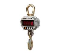 GPDNBIEU, Digital Crane Scale High Resolution Heavy Duty Travel Suitcase Luggage Weight Scale LED Full Screen Hanging Hook Scales(Silver,5000kg/2kg)