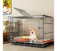 GPDNBIEU, Dog Crates for Medium Dogs, Kennel Indoor, House, Foldable Pet Crate, No Installation Required, Easy to Clean(60x42x50cm)