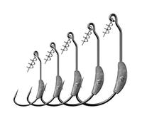 GPDNBIEU, Fish Hooks Jig Crank Head Barbed Hook 2g 3g 5.25g 7g Soft Lure Worm Offset Fishhook Spring Lock Pin for Fishing Tackle(5.25G)