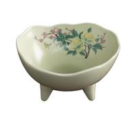 GPDNBIEU Fruit platters, Light Luxury Ceramic Fruit Plate for The Living Room at Home High Legged Snack(Style2)