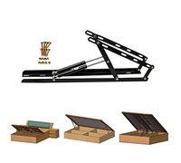 GPDNBIEU, Gas Spring Lift Up Lifter,Bed Cabinet Lid Organizer,Shocks and Struts Bracket,Silent Cushioning,wear-Resistant for Bed,Lift Support(Black 2pcs,1000MM)