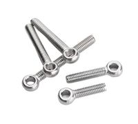 GPDNBIEU, M5 M6 M8 M10 M12 304 Stainless Steel Ring Link Bolt Fisheye Eye Slip Hole Anchor Stud Screw Bolts)(90mm*M6 (1Pcs))