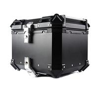 GPDNBIEU, Motorcycle Top Case 28L 36L 45L 55L 65L 80L 100L Top Box Motorcycle Trunk Luggage Heavy Duty Aluminum Motorbike Tail Box(Black,45L)