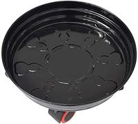 GPDNBIEU, Plant Pallet Caddy, Metal Stand with Wheels, Round Rolling Flower Pot Mover, Outdoor Indoor Tree Planter Trolley Tray(Black,22.5cm)