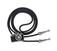 GPDNBIEU, Retro Creative Camera Casual Men's Bolo Tie Necktie - Costume AmericanWestern Cowboy Shoestring Necktie, Boy Women