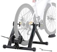 GPDNBIEU, Roller Trainer Foldable Bicycle Trainer for 26"-28" Exercise Bikes for Bicycles Mountain Bike, Cycling at Home, Up To 135 Kg Load(Wired,700c)
