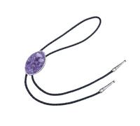 GPDNBIEU, Romantic Amethyst Olive Badge Vintage Men's Bolo Tie Necktie - Costume AmericanWestern Cowboy Shoestring Necktie,