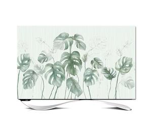 GPDNBIEU, Simple Modern Style Tv Cover Soft Fabric Covers Indoor Dust-proof 3D Leaves Flower Pattern Waterproof LCD LED HD Display Dust,Color:A(B,75in(175x100cm))