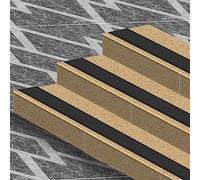 GPDNBIEU, Staircase Step Treads Non Slip Stair Outdoor Trim Edging For Indoor Stairs/Steps/Corners, Width 2.36in/6cm(Black,10m/393.7in)