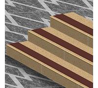 GPDNBIEU, Staircase Step Treads Non Slip Stair Outdoor Trim Edging For Indoor Stairs/Steps/Corners, Width 2.36in/6cm(Brown,10m/393.7in)