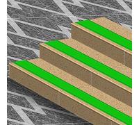 GPDNBIEU, Staircase Step Treads Non Slip Stair Outdoor Trim Edging For Indoor Stairs/Steps/Corners, Width 2.36in/6cm(Green,2m/78.7in)