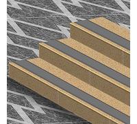 GPDNBIEU, Staircase Step Treads Non Slip Stair Outdoor Trim Edging For Indoor Stairs/Steps/Corners, Width 2.36in/6cm(Grey,10m/393.7in)