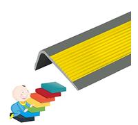 GPDNBIEU, Staircase Step Treads, Stair Nose Molding Non Slip for Indoor and Outdoor Stairs/Steps/Corners, Width 2.5x5 cm(Gray yellow,350in/8.89m)