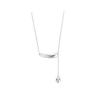 GPDNBIEU, Sterling Simple Necklace For Women S925 Sterling Silver Eggplant Bell Dainty Trendy Choker Delicate Necklace Chain Gift Jewelry For Her Girls Couples