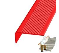 GPDNBIEU, Strips Step Edge Trim, Rubber Stair Nosing, Outdoor Indoor Staircases Pads Staircase Steps Treads For Corners, Width 1.18x2.75in/3x7cm(Red,70in/1.77m)