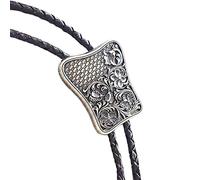 GPDNBIEU, Ties - Retro Flower Embossed Weave Texture Bola Tie Casual Trend Shoestring Necktie, Hip Hop Fashion Suit Shirt Accessories Jewelry Gift