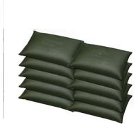 GPECTIFO 10-Pack Sandless Flood Bags - Self-Inflating Thick Canvas Barrier For Doors/Garages(25x120cm)