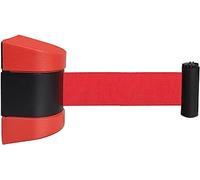 GPECTIFO 10M/32FT Retractable Belt Barrier - Wall mounted Crowd Control Wall Barrier with ABS Case, Supports Belt Automatic Deceleration and Locking Button