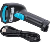 GPECTIFO Bar Code Scanners, Wireless Handheld 360° Linear Barcode Scanner,1D/2D Bar Code Scanner with USB Cable, 50m Transmission for Mobile Payment, Store(Blue)