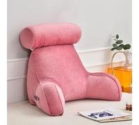 GPECTIFO Comfortable Reading Pillow, Bedside Table Back Cushion With Neck/arm Support, Optimal Density For Natural Posture, Suitable For Sitting, Reading Or Playing(Pink)