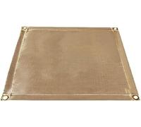 GPECTIFO Fibreglass Welding Blanket With Brass Grommet Magnet For Emergency Survival Flame Retardant Welding Blanket(80x60cm)