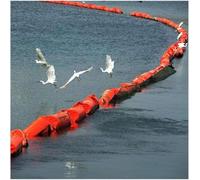 GPECTIFO PVC Oil Spill Containment Barrier Anti-pollution Floating Oil Spill Containment Barrier Solid Floats On Water Surface(0.6X10M)
