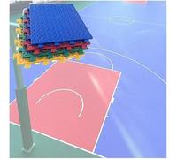 GPECTIFO Sports Floor Tiles, Suitable For Wear-resistant Modular Interlocking Tiles On Basketball Courts(Blue)