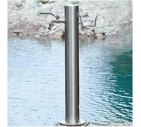 GPECTIFO Stainless Steel Outdoor Garden Water Faucet Column(With Style 3 Faucet,20.5X86Cm)