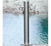 GPECTIFO Stainless Steel Outdoor Garden Water Faucet Column(With Style 5 Faucet,20.5X86Cm)
