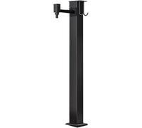 GPECTIFO Stainless Steel Outdoor Water Column Freestanding Hose Holder & Antifreeze Faucet(96cm/37.7in)