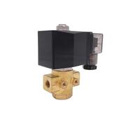 GPG 50bar 90bar 2 Way Brass Water high Pressure Solenoid Valve Normally Open 1/4" 380V 220V PG-01K GPG-M02K NO with Plug Type(AC24V_50BAR)