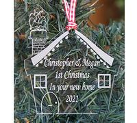 GPG Ltd 1st Christmas in our New Home Personalised & Engraved Christmas Tree Bauble Decoration