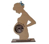 GPG Ltd “IT'S A BOY” PREGNANT LADY/MUM TO BE BABY SCAN PHOTO KEEPSAKE PHOTO FRAME WITH ACRYLIC COVER FOR PHOTOGRAPH.