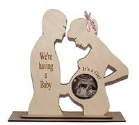 GPG Ltd “WE’RE HAVING A GIRL” COUPLES BABY SCAN PHOTO KEEPSAKE PHOTO FRAME WITH ACRYLIC COVER FOR PHOTOGRAPH.