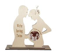 GPG Ltd “WE’RE HAVING TWINS” COUPLES BABY SCAN PHOTO KEEPSAKE PHOTO FRAME WITH ACRYLIC COVER FOR PHOTOGRAPH.