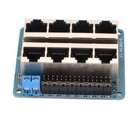 GPIO Breakout Board Professional 8 RJ45 Ports 40 Pin Power Breakout Board for RPi 1A+ 1B+ 2B 3B 3B+ 3A+ 4B