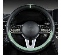 GPKFOLQM Car Steering Wheel Cover, for Audi A3 8P 8L 8V S3 RS3 Q3 S Linie 2014-2023 Non-Slip Breathable Car Steering Wheel Protective Cover Steering Wheel Protector,F-O