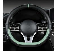 GPKFOLQM Car Steering Wheel Cover, for Audi A3 8P 8L 8V S3 RS3 Q3 S Linie 2014-2023 Non-Slip Breathable Car Steering Wheel Protective Cover Steering Wheel Protector,F-D