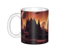 Gpkgsigt Alien Planet Printing mug ceramic Mugs for cappuccino, latte, cereal, yogurt, milk, hot or cold drinks Micro-wave oven