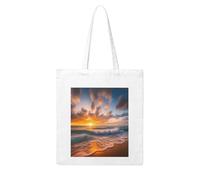 Gpkgsigt Beach Maui Hawaii Sunset Sea Waves Clouds Printing Woman Canvas Tote Bag Strong and durable for traveling, shopping, Daily One Size