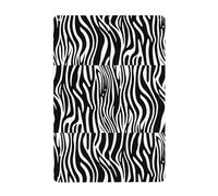 Gpkgsigt black and white zebra stripes Printing Tin decorative painting 8x12in Made of tinplate, wear-resistant and durable