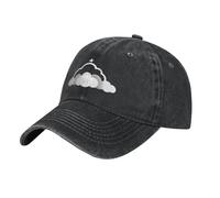 Gpkgsigt Black Cloud Halo on The Cloud Printing Washed Cowboy Baseball Cap for Adults - Stylish and Breathable Hat