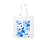 Gpkgsigt blue hawaiian flowers Printing Woman Canvas Tote Bag Strong and durable for traveling, shopping, Daily One Size