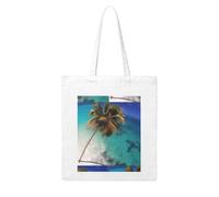 Gpkgsigt Caribbean Islands Printing Woman Canvas Tote Bag Strong and durable for traveling, shopping, Daily One Size