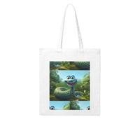 Gpkgsigt Cartoon Cobra Snake Printing Woman Canvas Tote Bag Strong and durable for traveling, shopping, Daily One Size