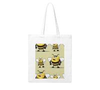 Gpkgsigt Cartoon wasp Printing Woman Canvas Tote Bag Strong and durable for traveling, shopping, Daily One Size