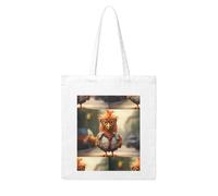 Gpkgsigt creative cartoon chicken Printing Woman Canvas Tote Bag Strong and durable for traveling, shopping, Daily One Size